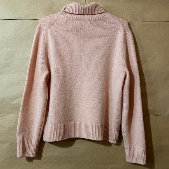 Aritzia | NWOT Wilfred Luxe Cashmere Jara Sweater Turtleneck Coral Blush Size XS - Picture 10 of 13
